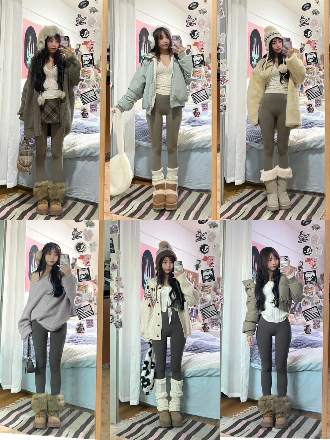 小个子不冻腿ootd⛸️🤎鲨鱼裤穿搭合集