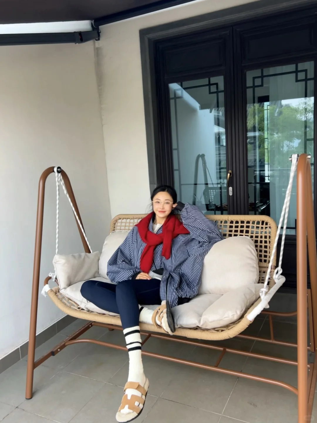 家门口的OOTD｜胖了10斤也要穿legging