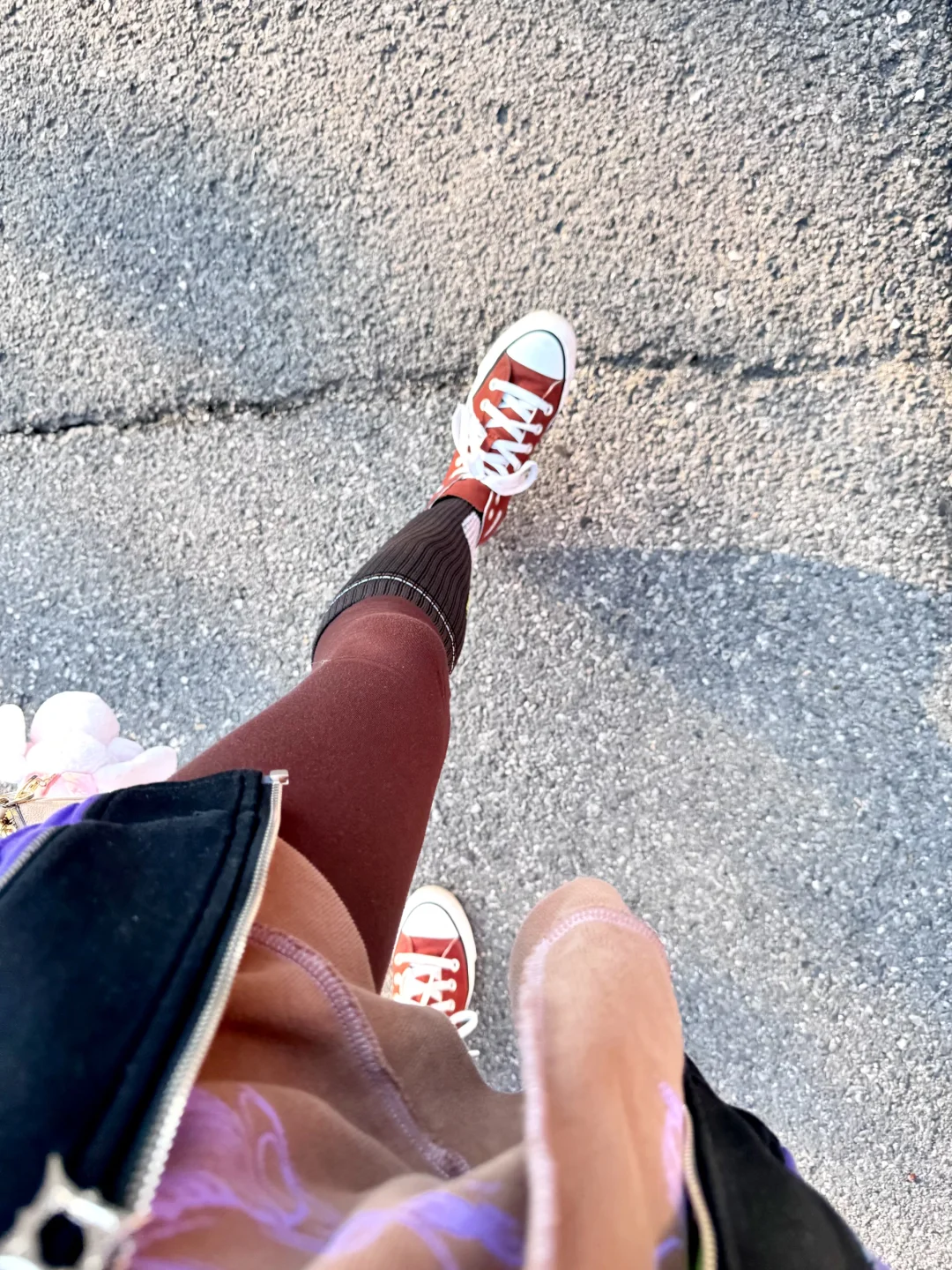 瑜伽裤和压力袜绝配ootd