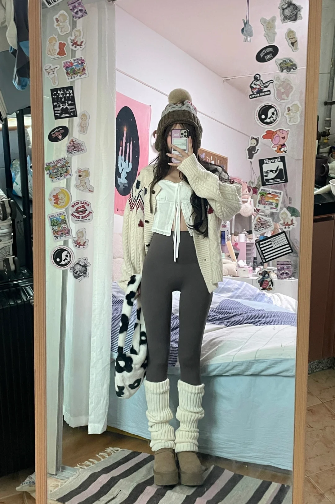 小个子不冻腿ootd⛸️🤎鲨鱼裤穿搭合集