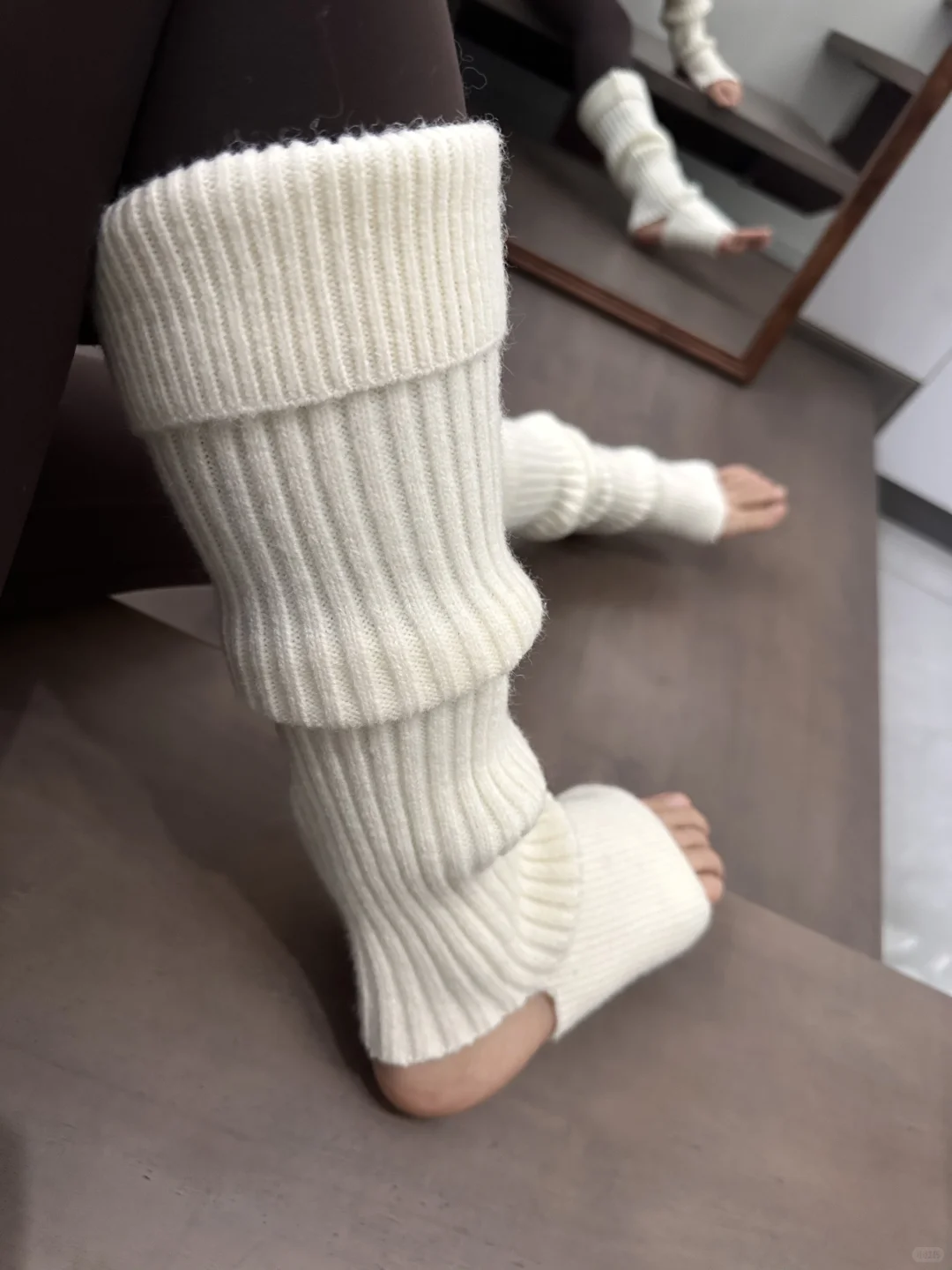 冬天到了！瑜伽裤配袜套真的神了✨