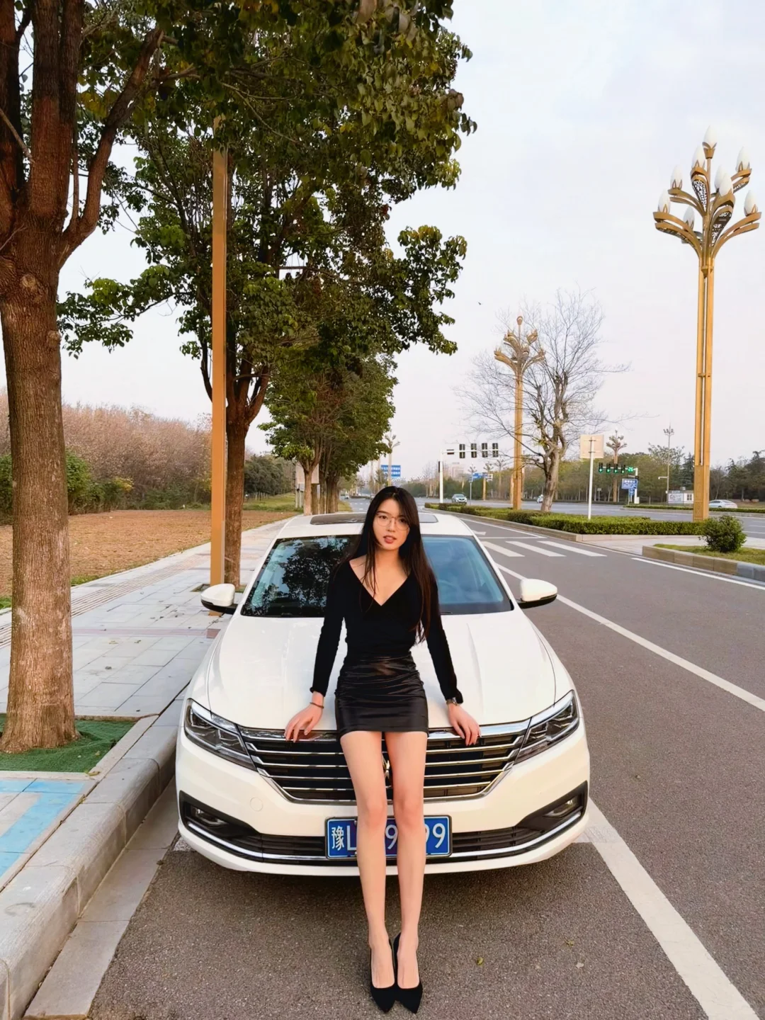 169/53kg 御姐黑色系穿搭