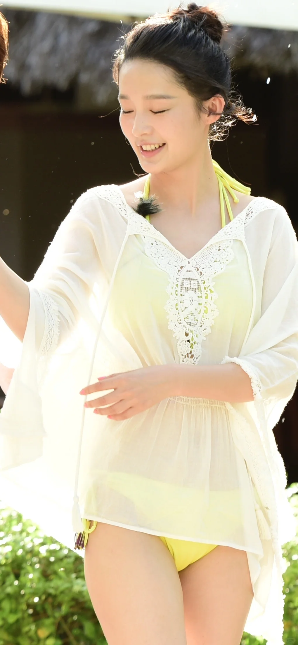 李沁早期恋综泳装 纯欲天花板 美