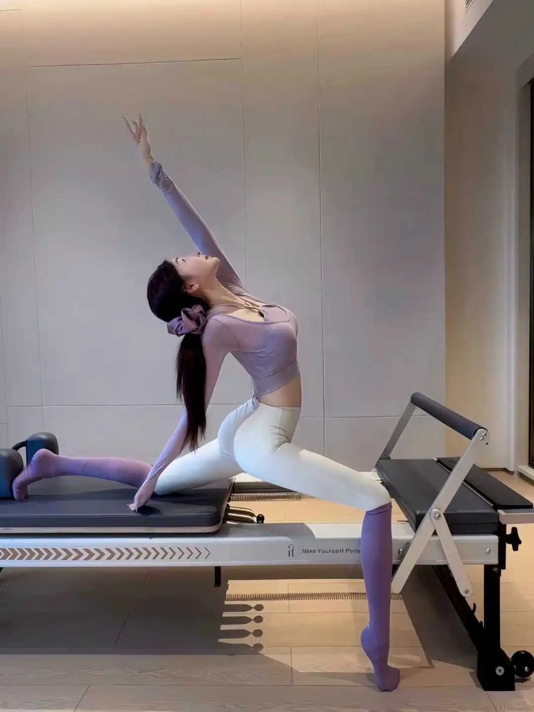 紫色系普拉提穿搭、温柔又显白💜