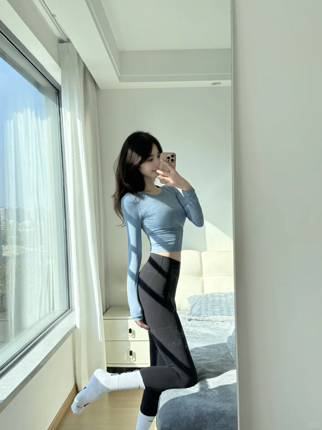 还得是黑色瑜伽裤🧘‍♀️