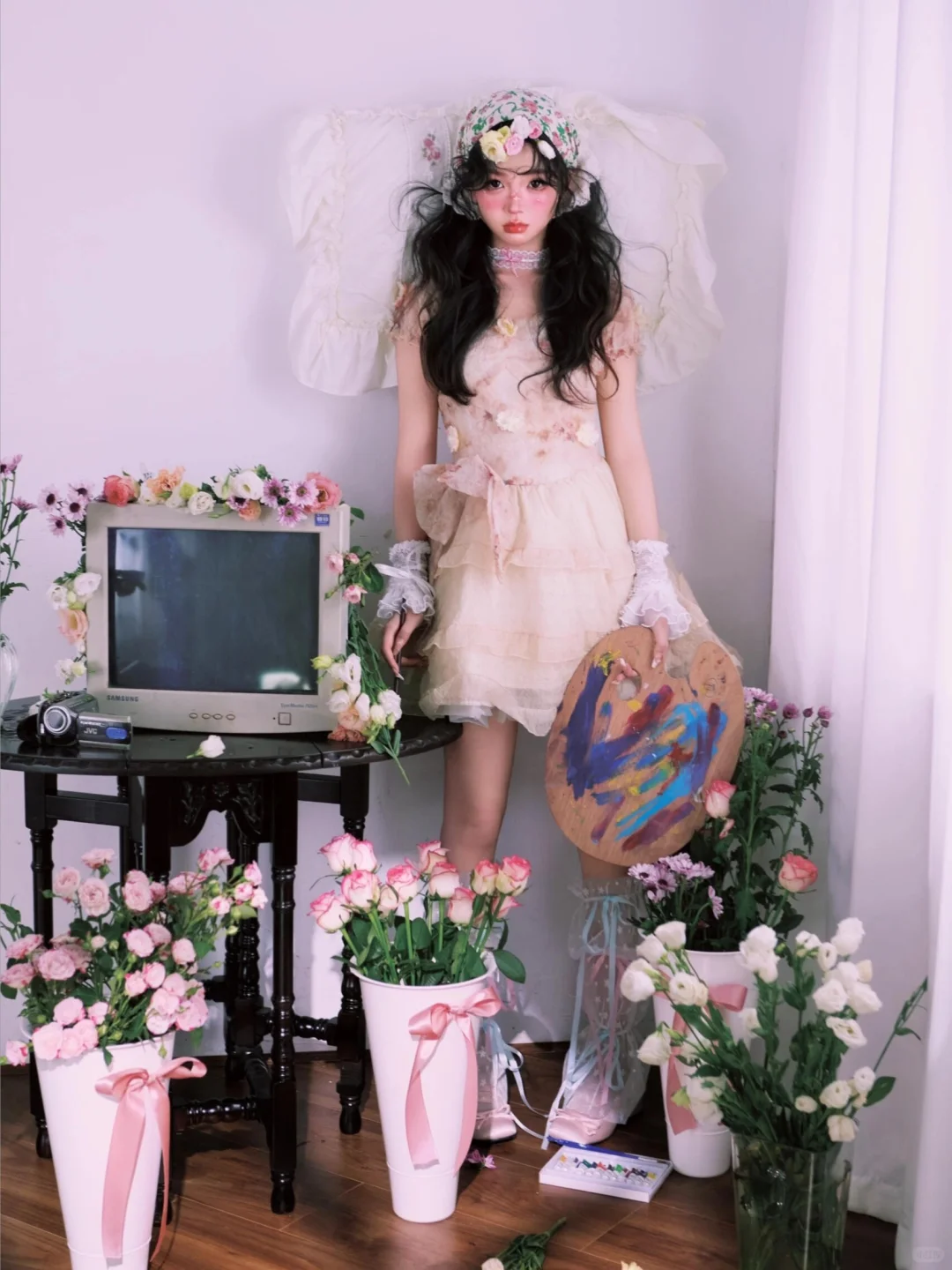 白月光系列｜纯欲油彩少女写真🧼