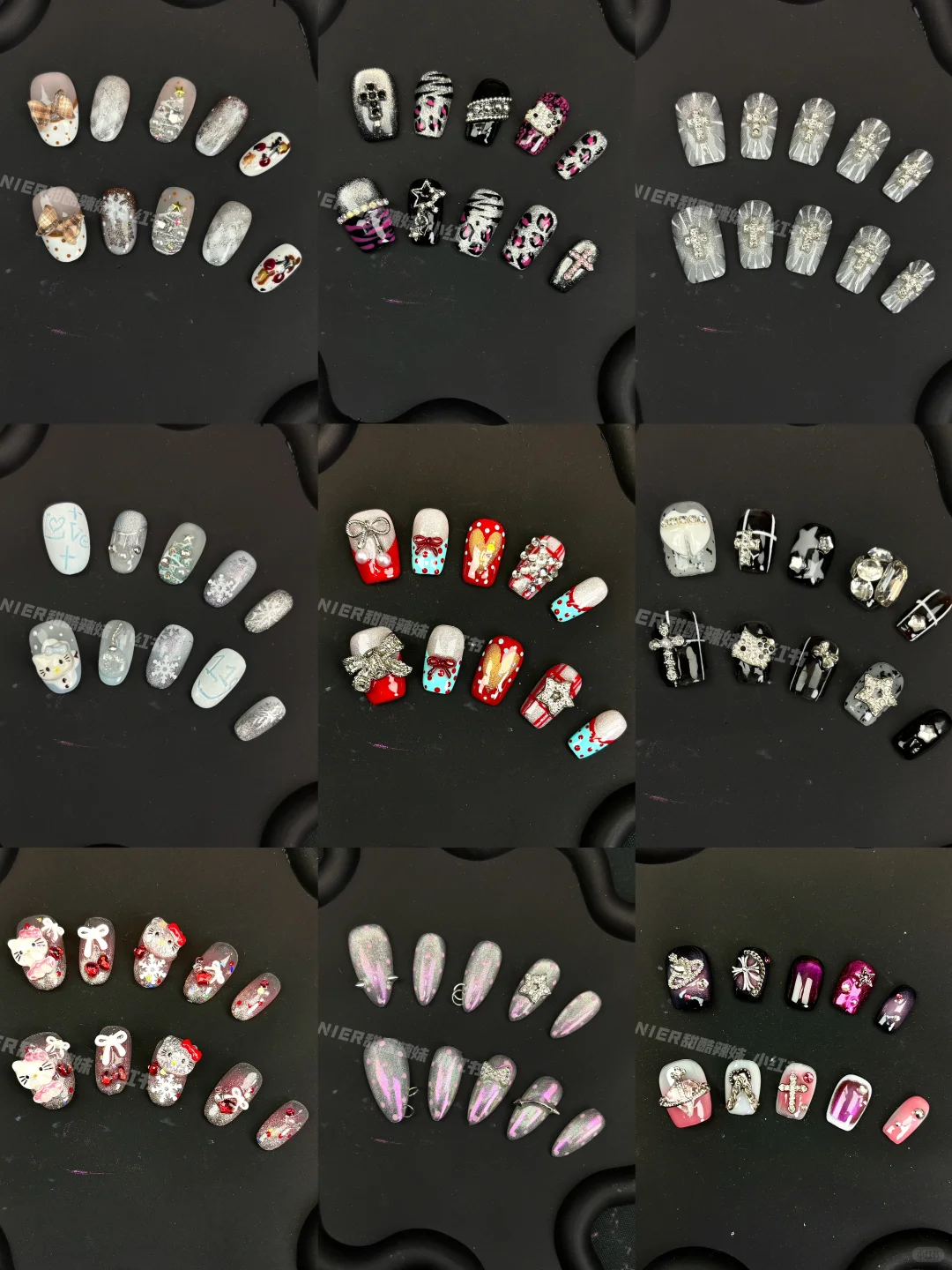 NIER甜酷辣妹新款短甲合集｜美甲分享