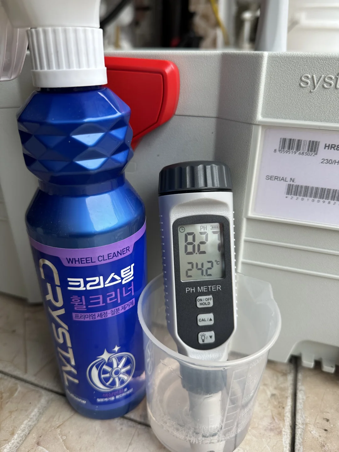 带铁粉清洁剂功能的轮毂清洁剂PH值