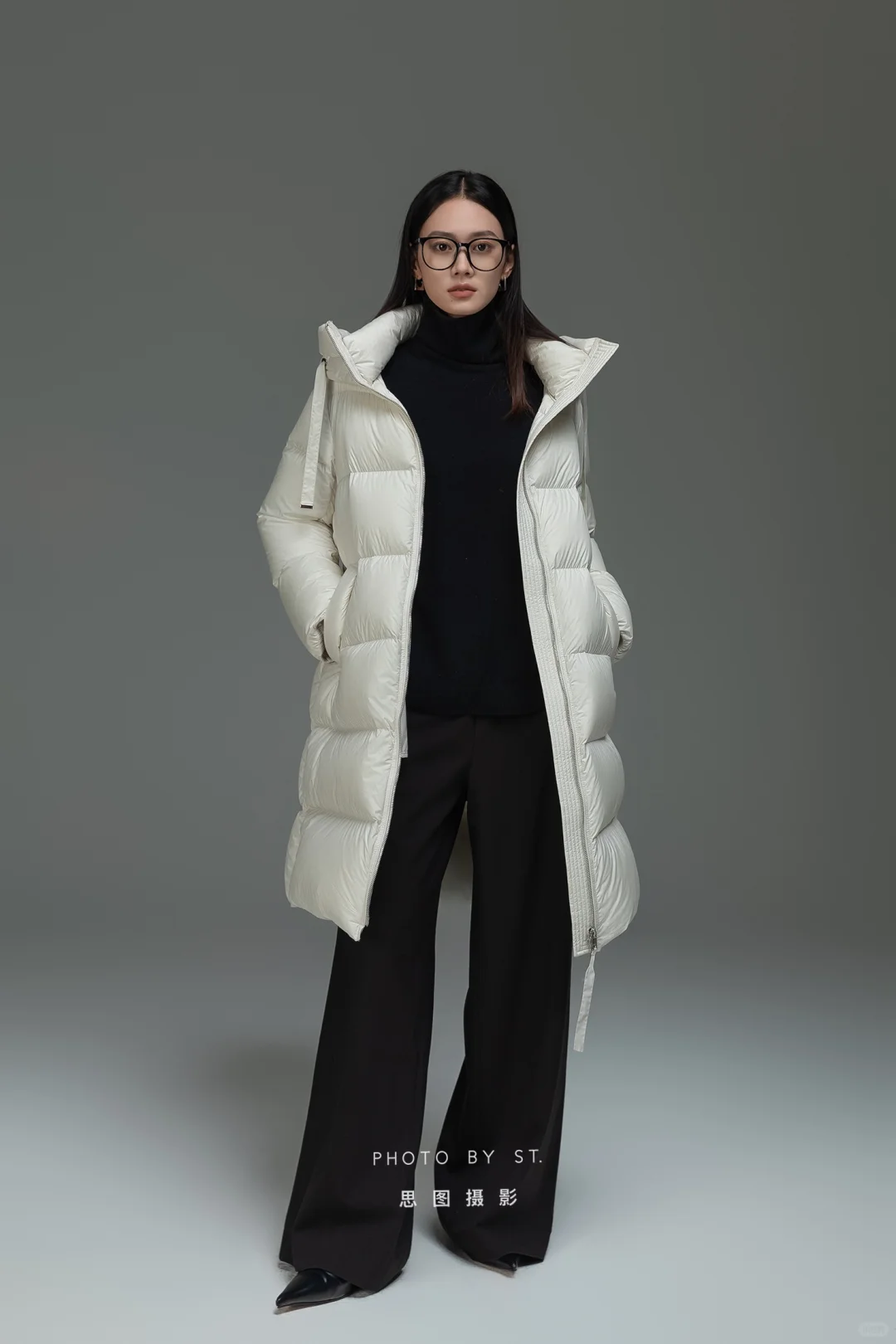 羽绒服拍摄｜棚拍 高辨识度女模