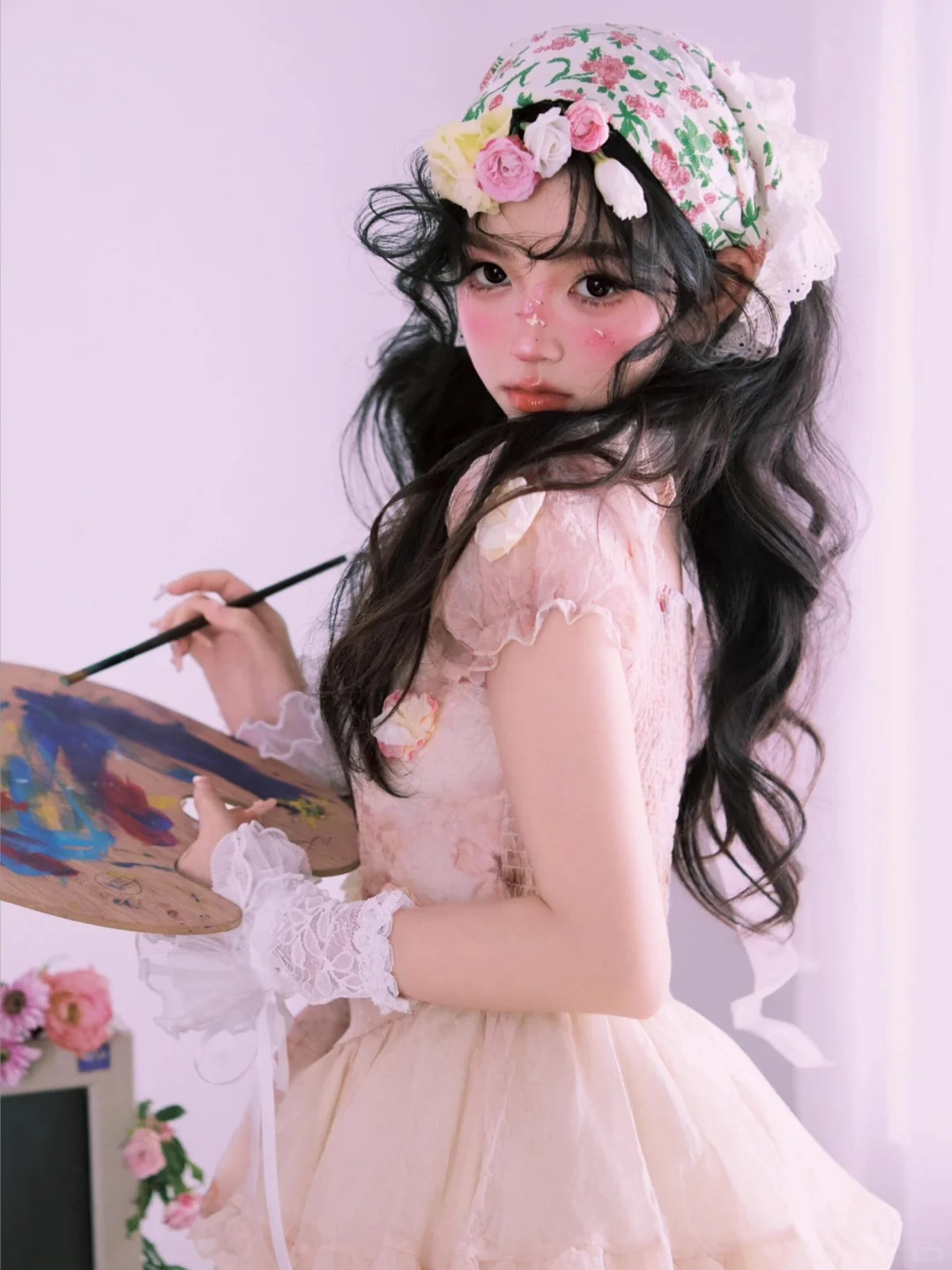 白月光系列｜纯欲油彩少女写真🧼