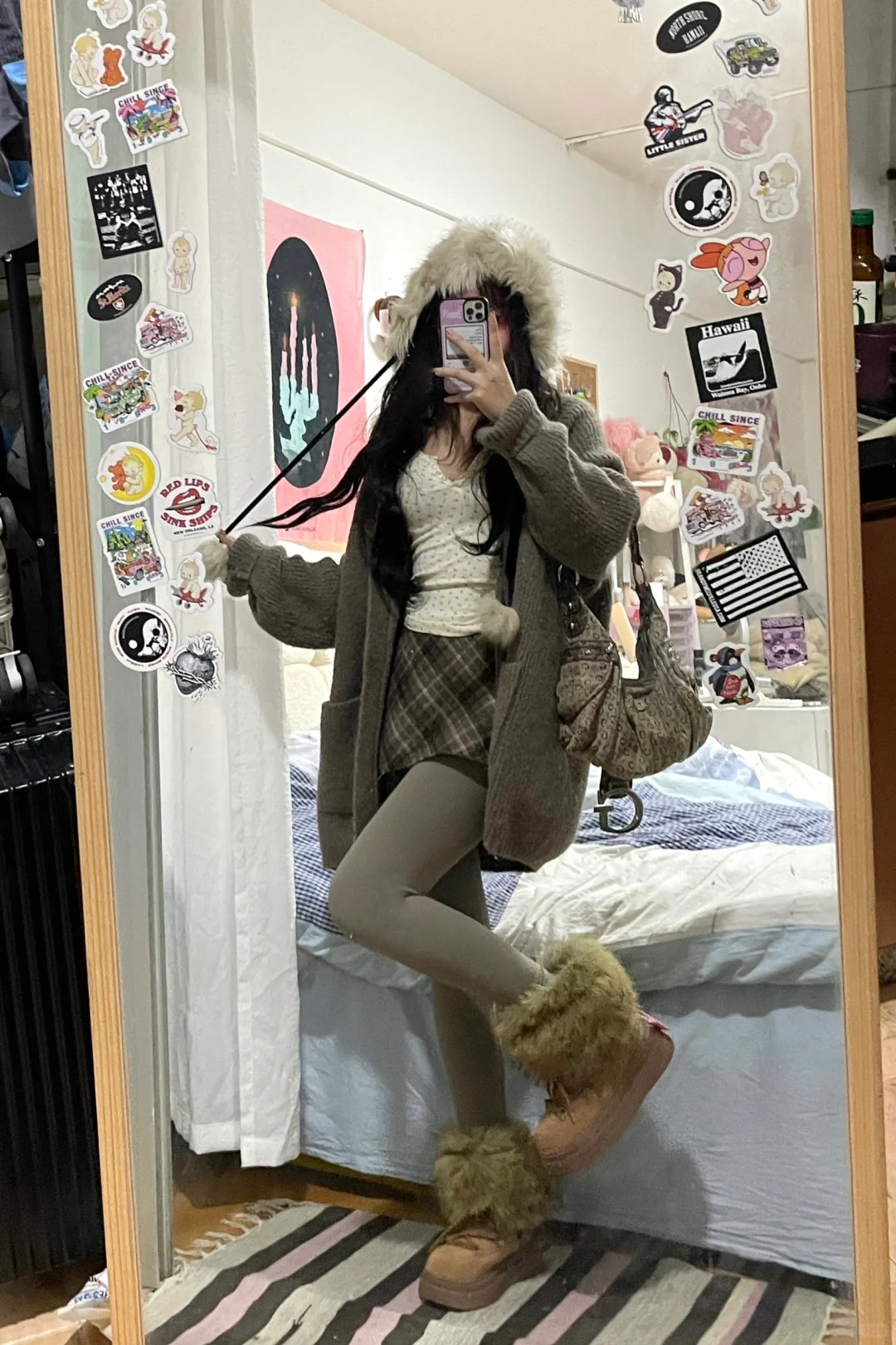 小个子不冻腿ootd⛸️🤎鲨鱼裤穿搭合集