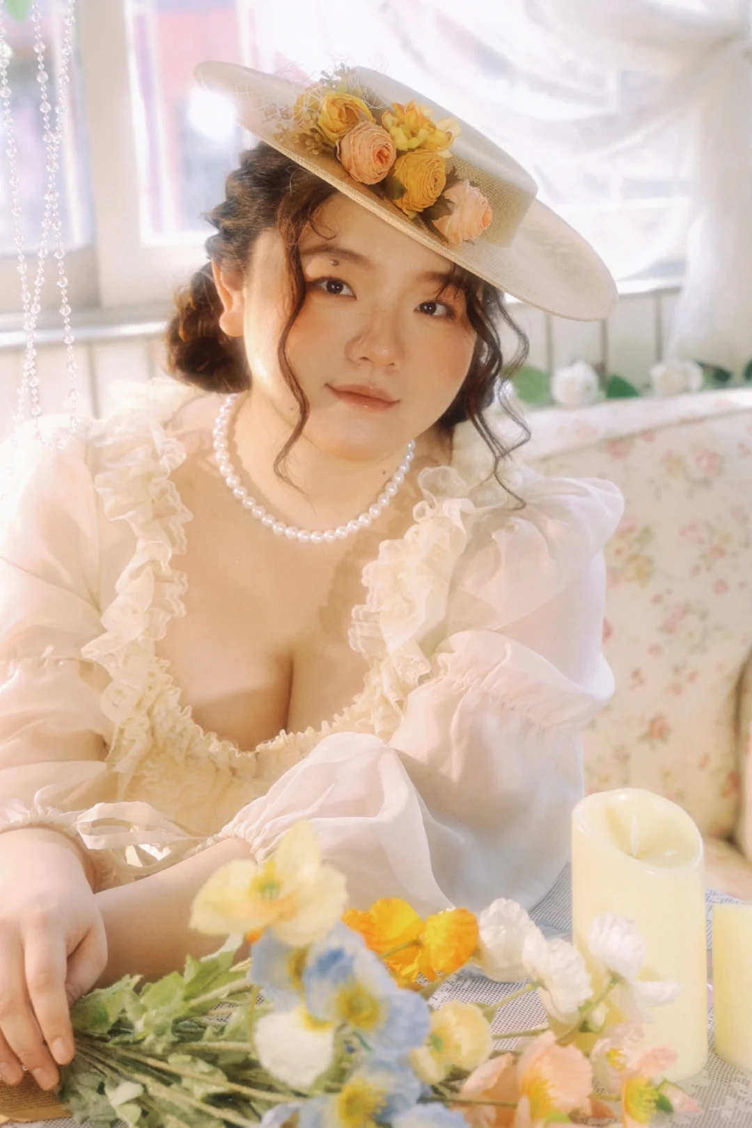 肉肉女孩独有的法式油画感