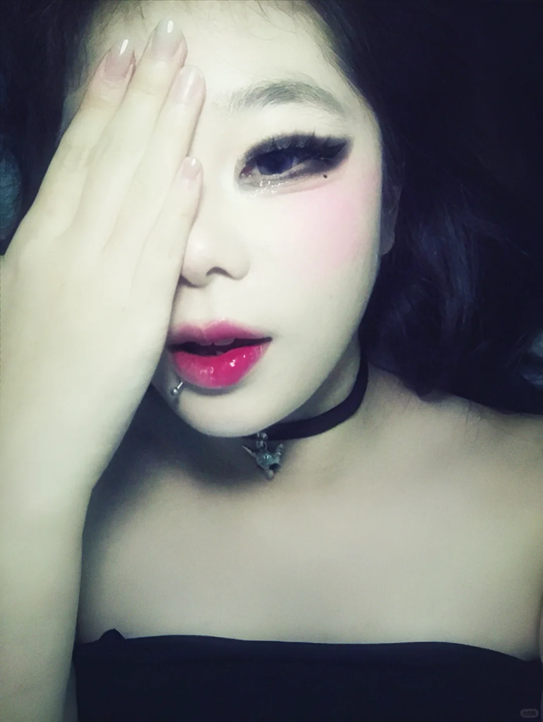 谁来懂一下这个半面妆