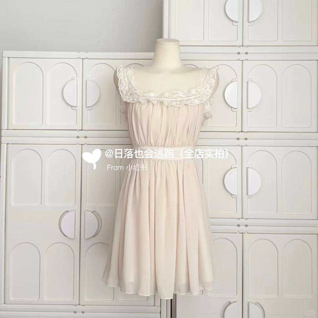 NAOAO 娇娇尤物 2025年夏季收腰蕾丝拼接花