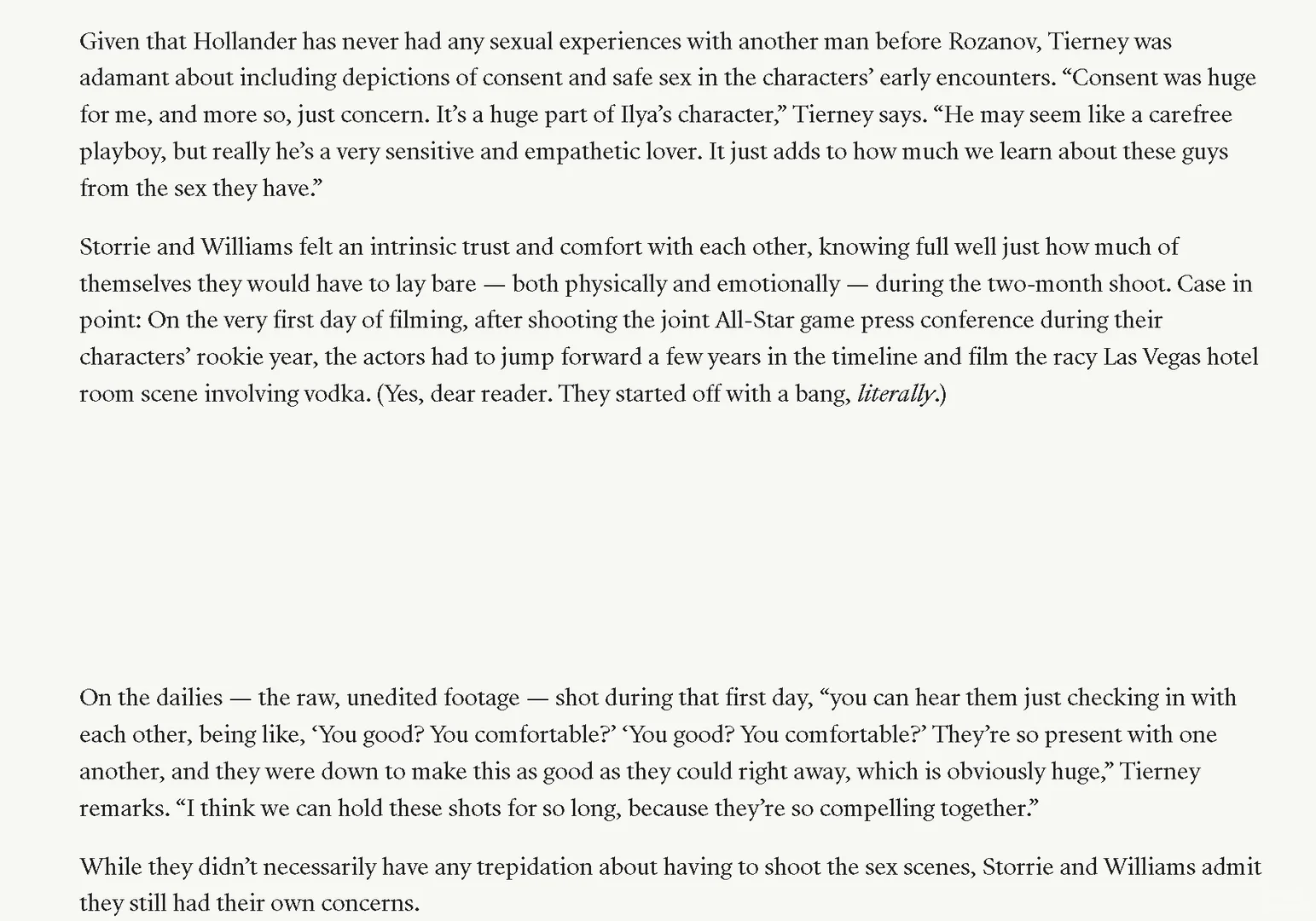 两个男演员，刚见面就开干