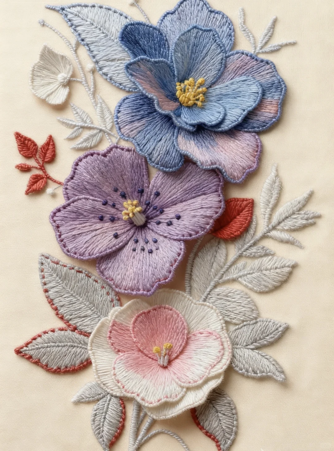 （花朵）不随春色争娇艳， 独抱清芬入画章