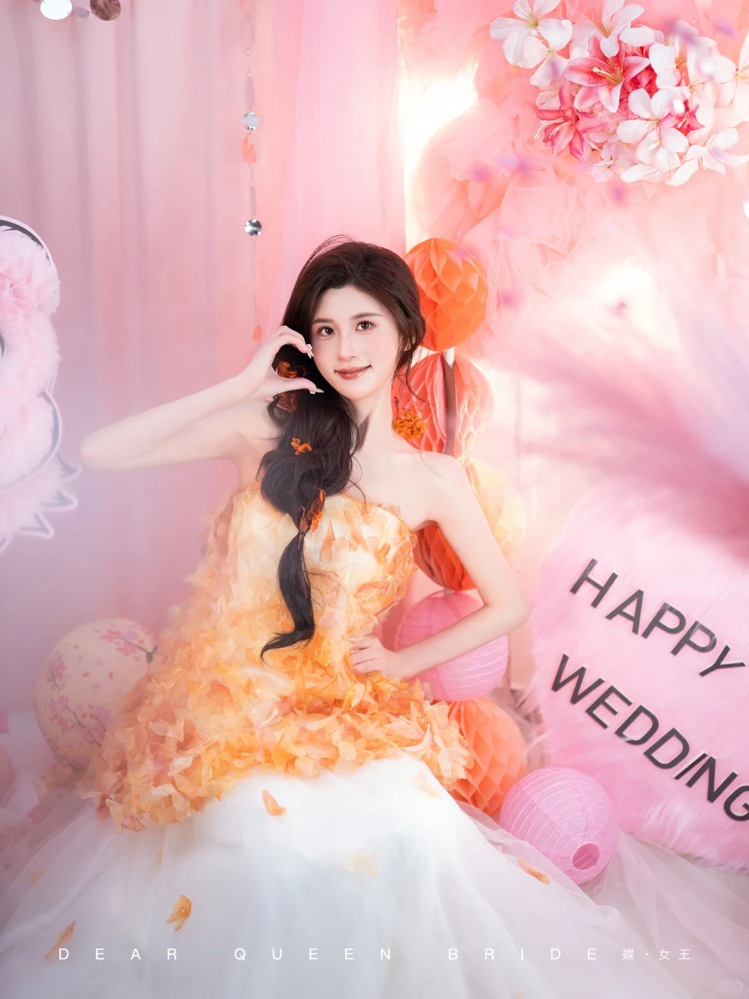新中式甜妹新娘妆‼橘粉氛围感直接焊在脸上
