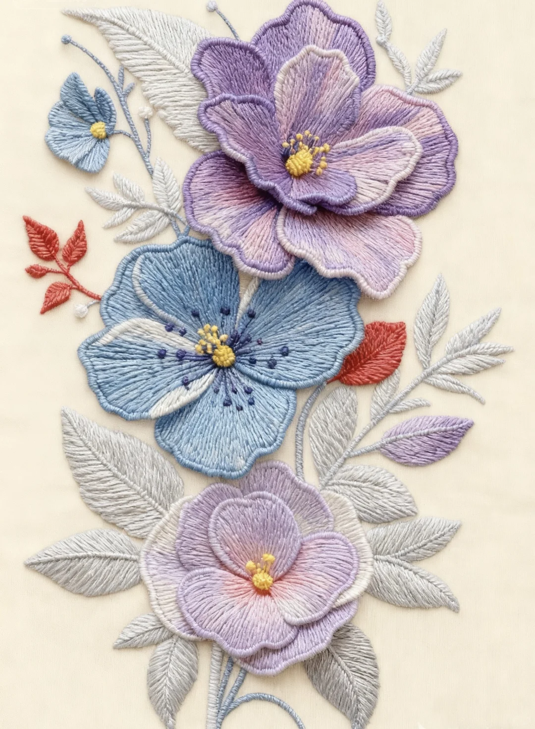 （花朵）不随春色争娇艳， 独抱清芬入画章