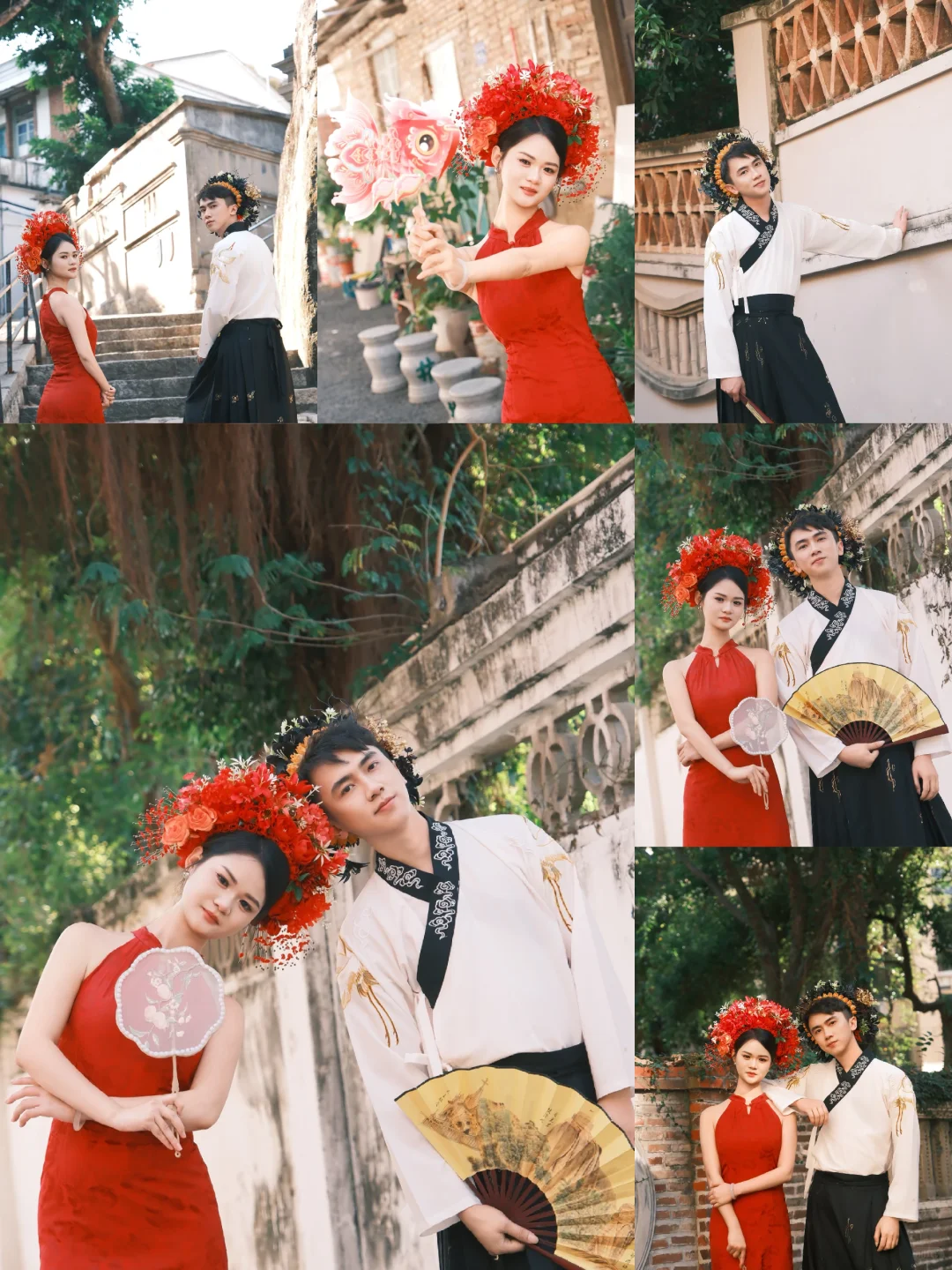 鼓浪屿情侣簪花👭