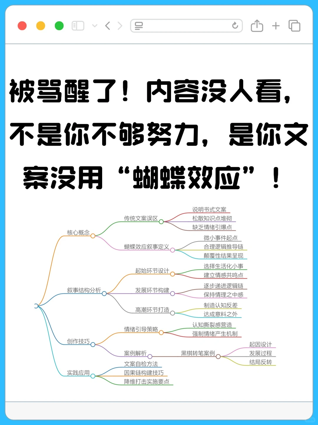 被骂醒了！笔记没人看是你没用“蝴蝶效应”