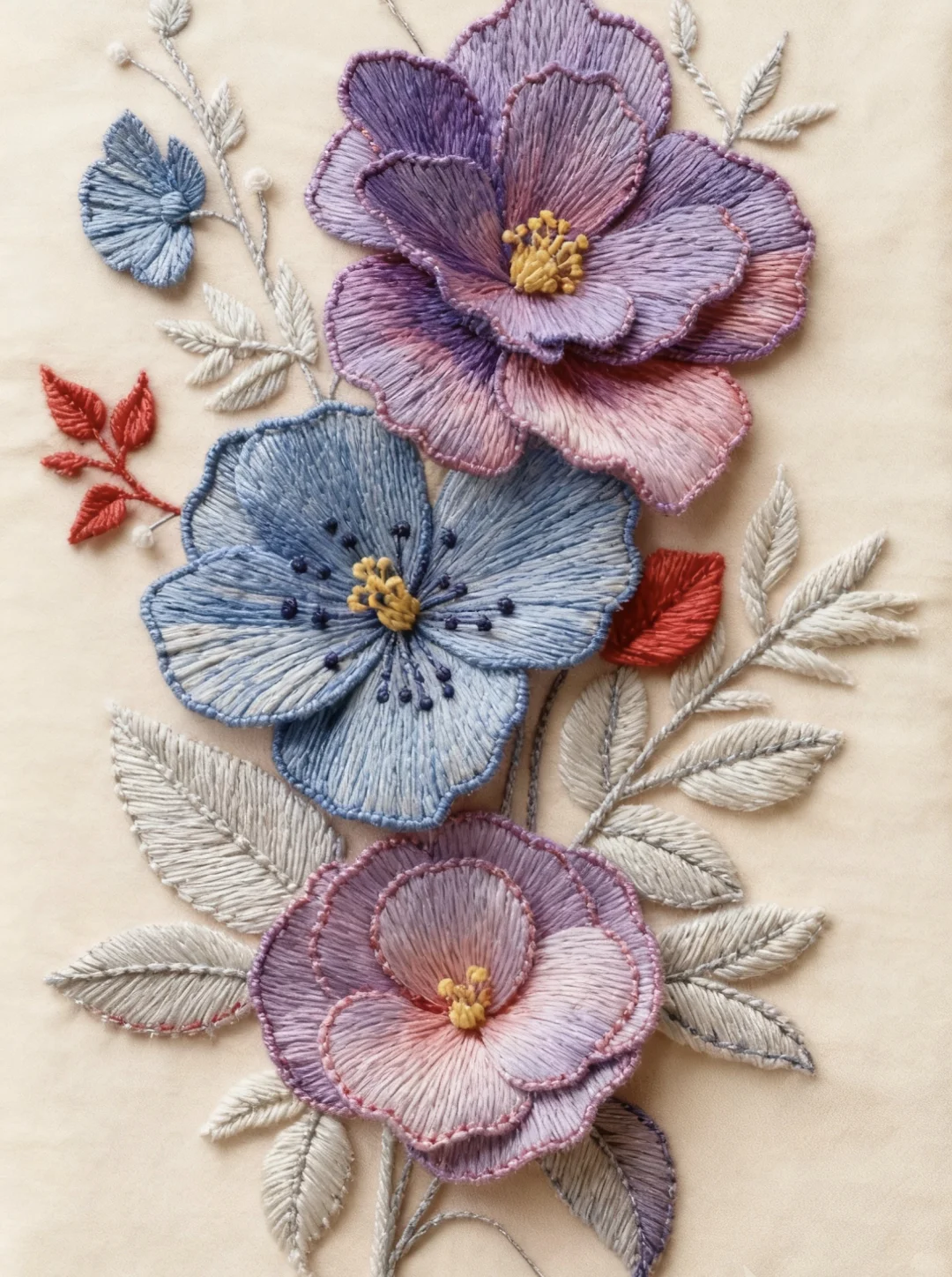 （花朵）不随春色争娇艳， 独抱清芬入画章