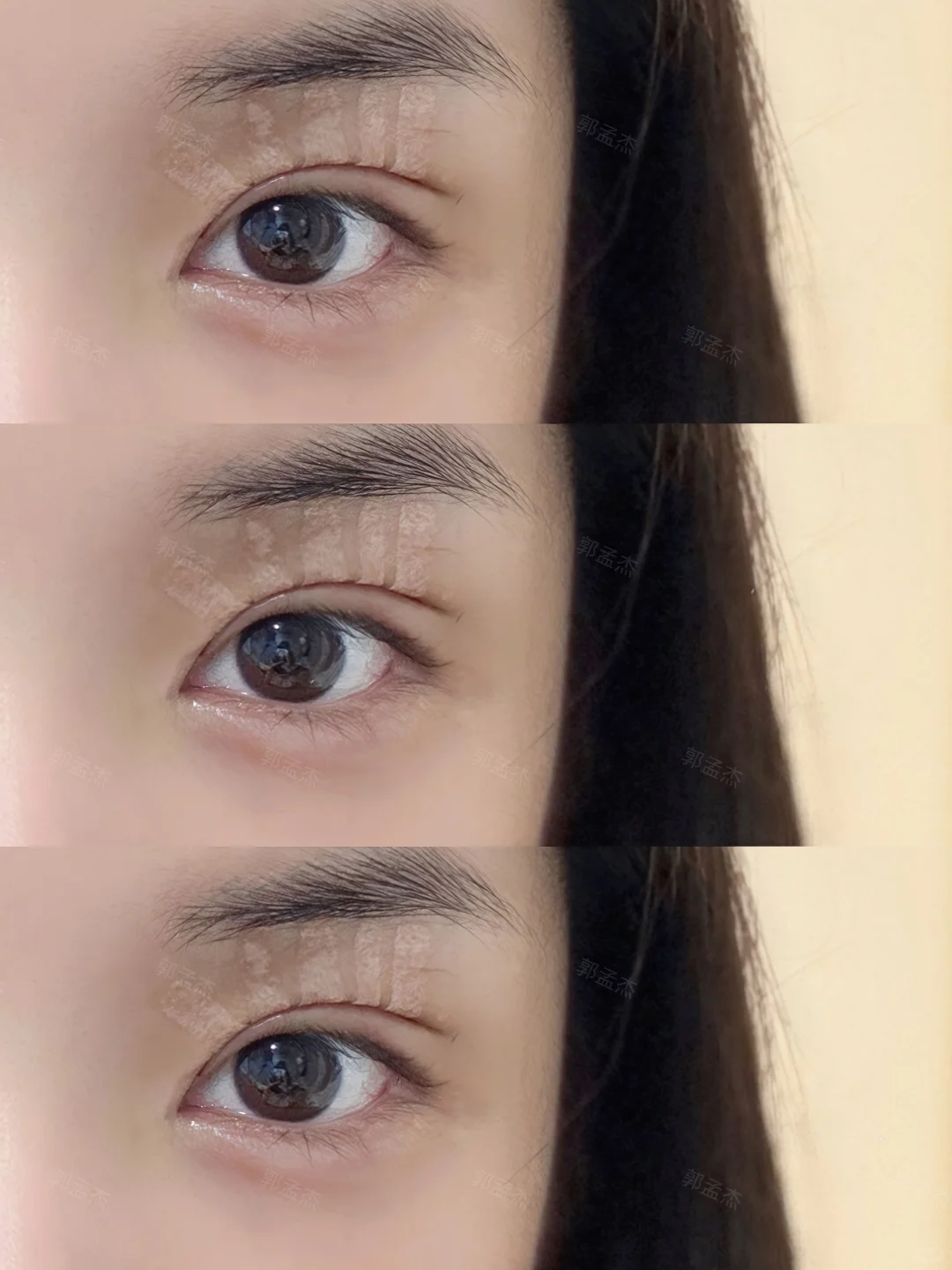 狐系感开扇圆眼模板｜魅惑感get