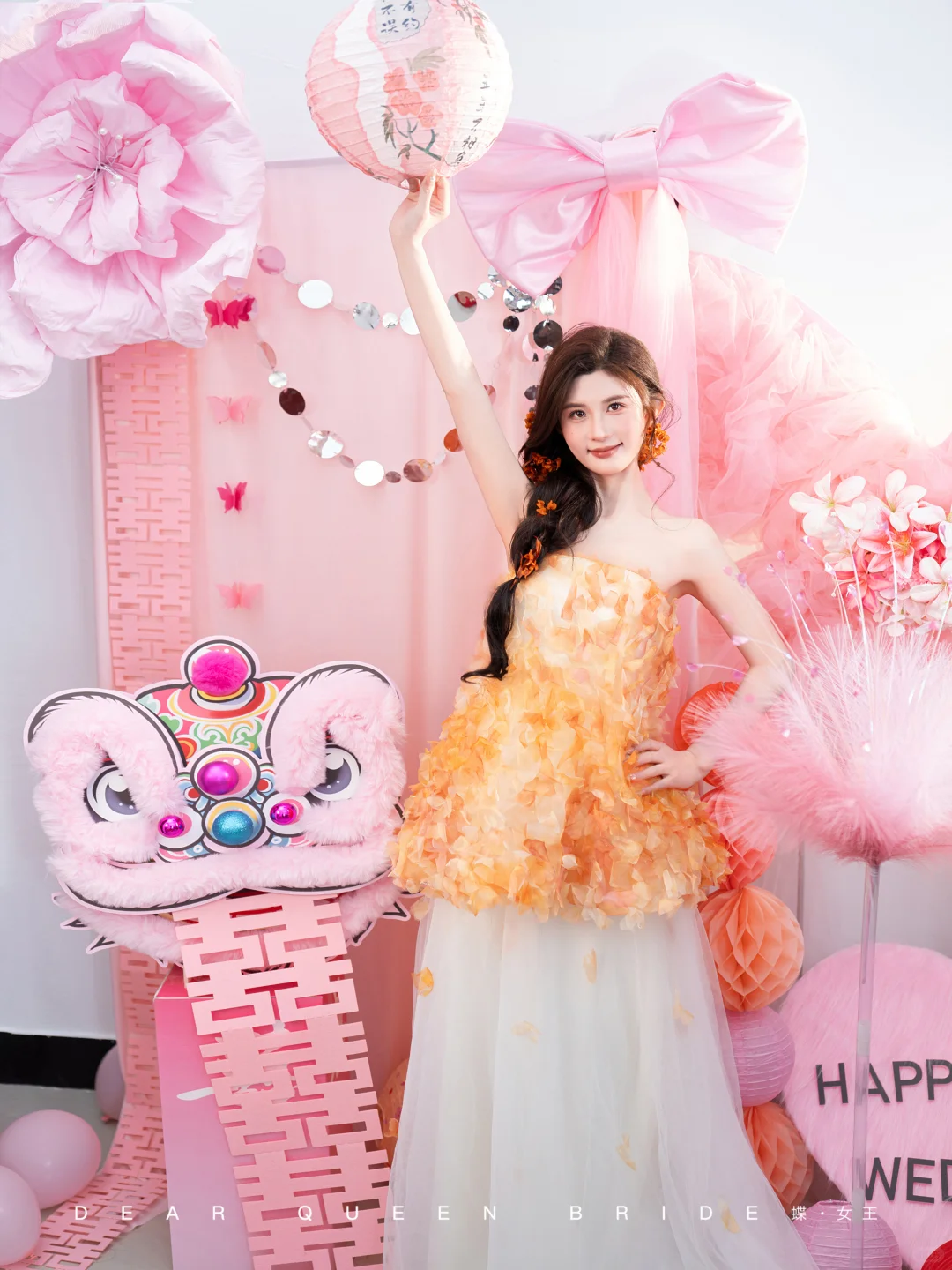 新中式甜妹新娘妆‼橘粉氛围感直接焊在脸上