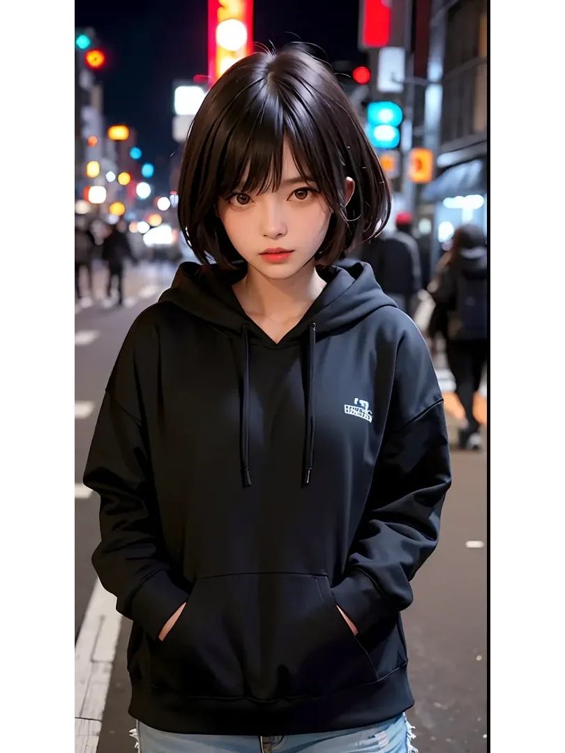 AI 穿搭 秋天 帽衫