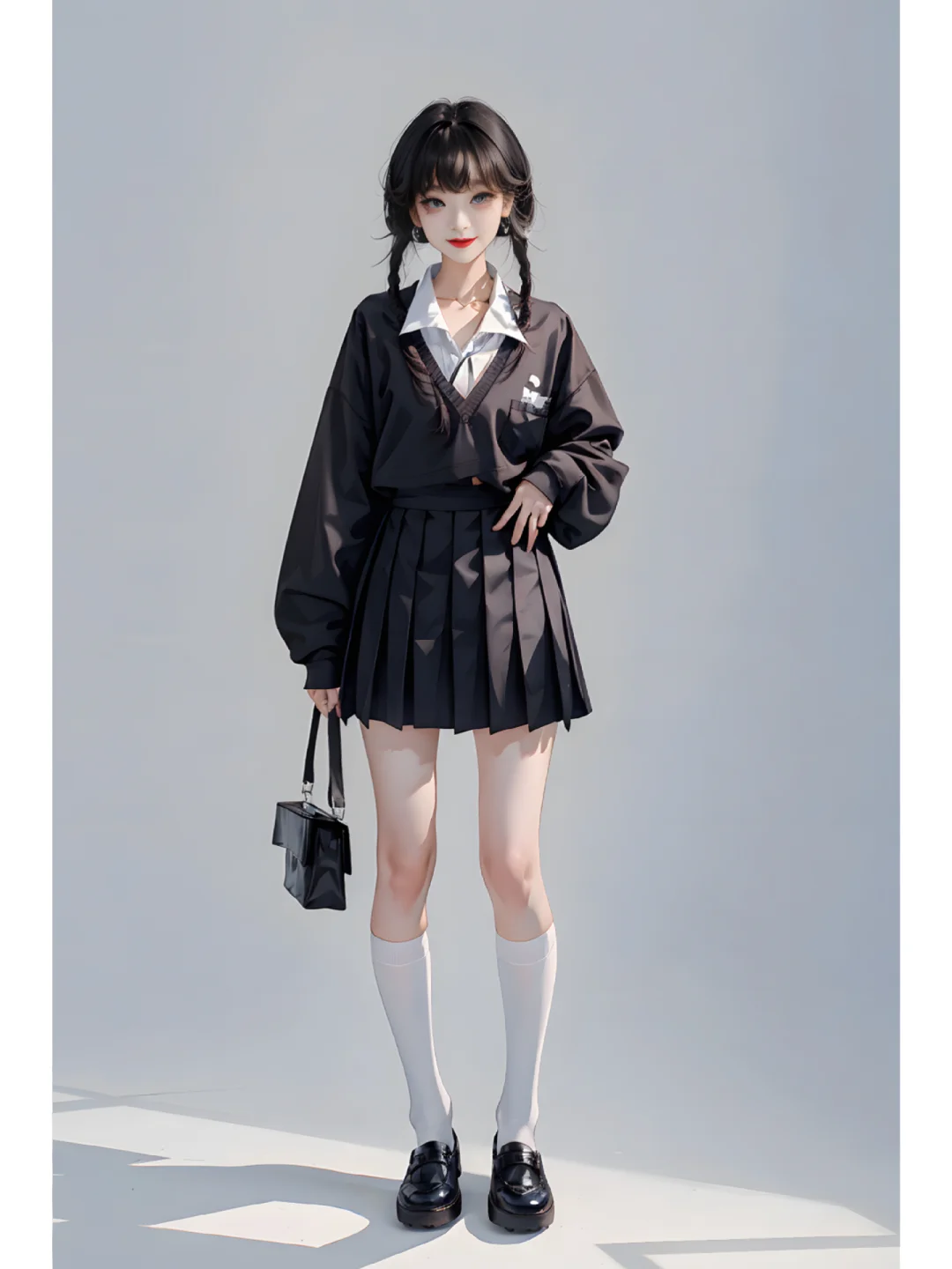 跟着ai学穿搭｜周一上课就这么穿太美啦！