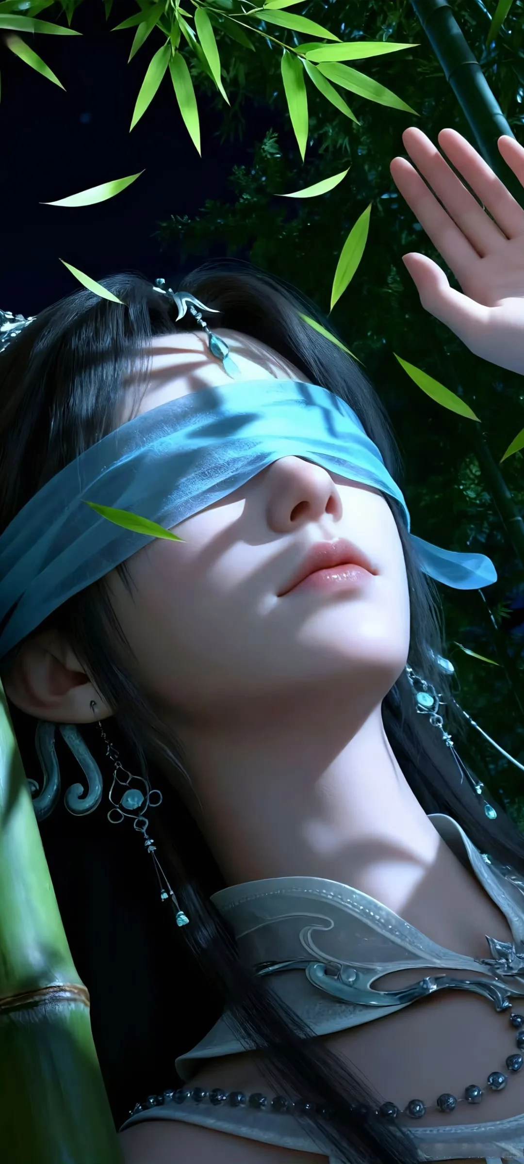 经典月婵美图—竹林里的仙女