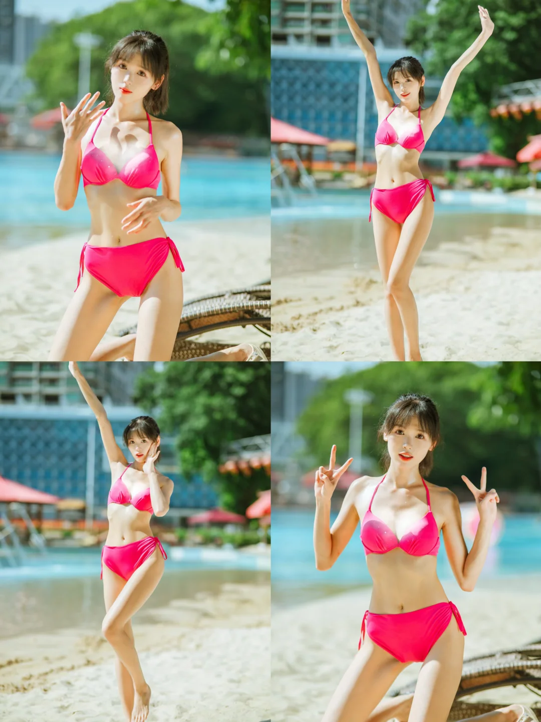 我的夏日库存｜日系元气泳池辣妹泳衣拍照