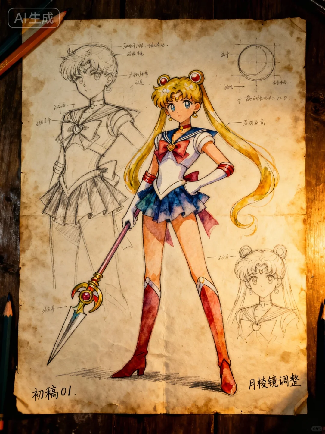 美少女战士原稿