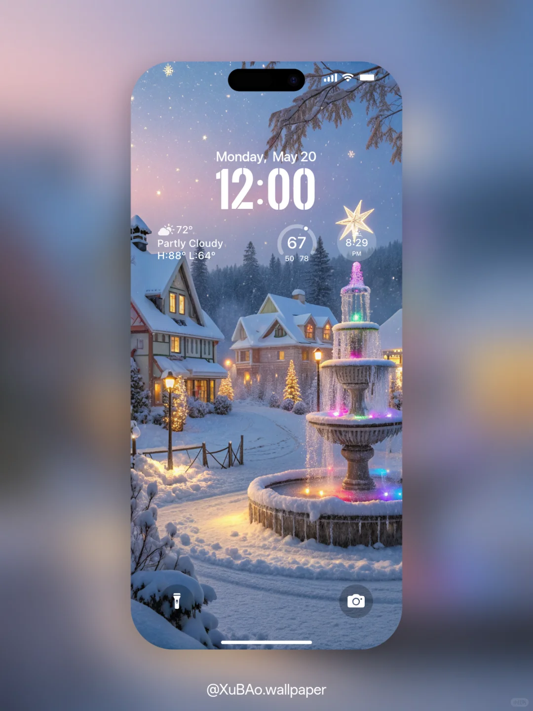 C2546 | 4k壁纸 | 梦幻喷泉小镇