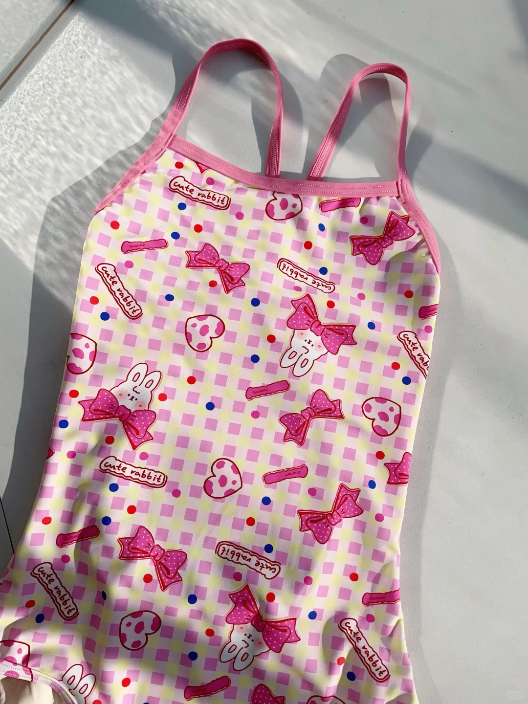 新泳衣～粉粉的好可爱