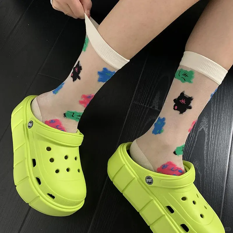 🌈慵懒时光必备！玻璃丝袜太甜了～