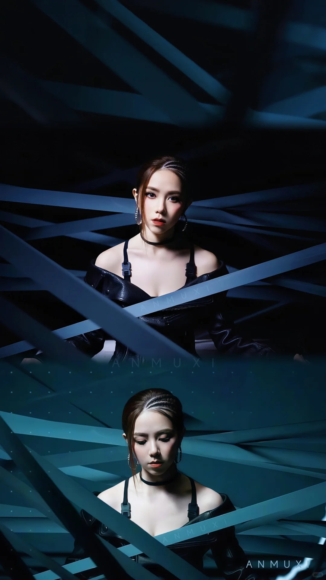 ♠️邓紫棋黑色系横屏壁纸×6