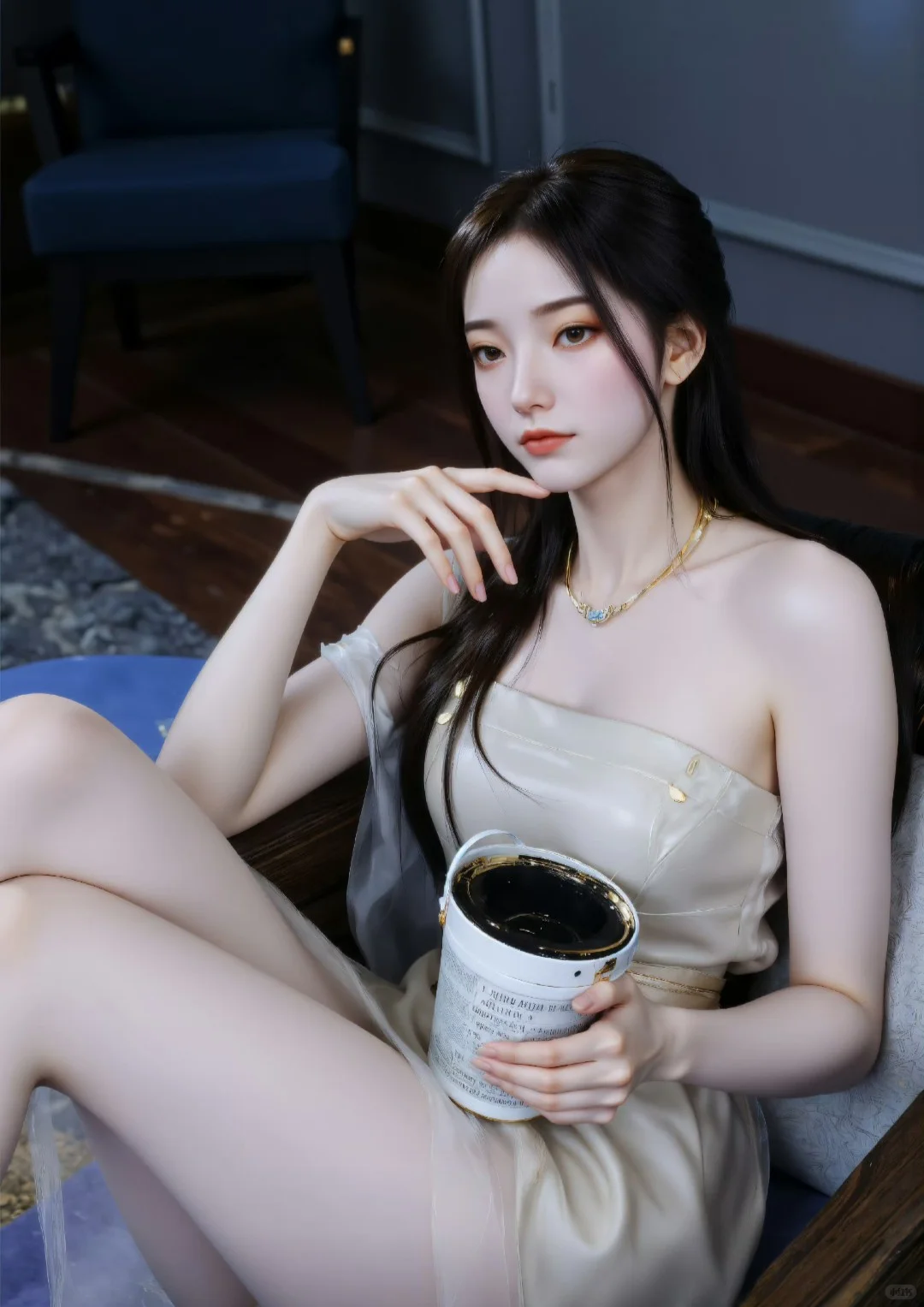 国漫女神，好身材大长腿高颜值头像对比。