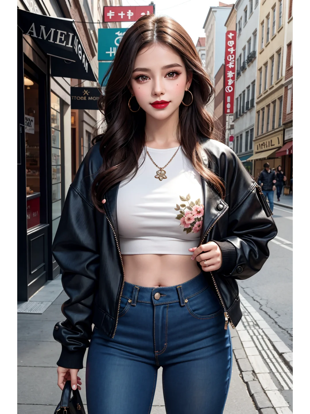 ai绘画|日常穿搭|秋日夹克真好看 ~