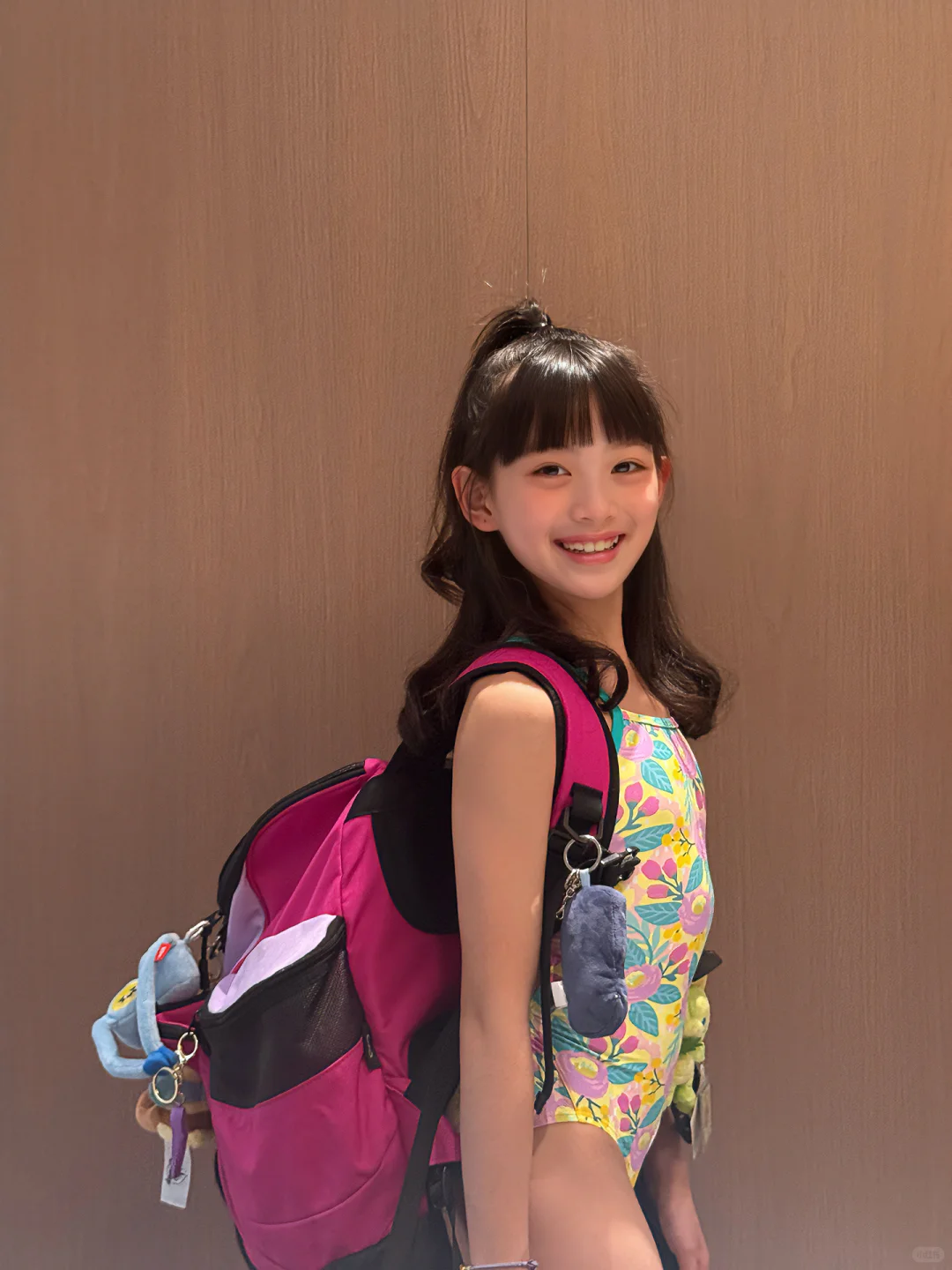泳娃新泳衣的快乐～今天是花花女孩🏊‍♀️