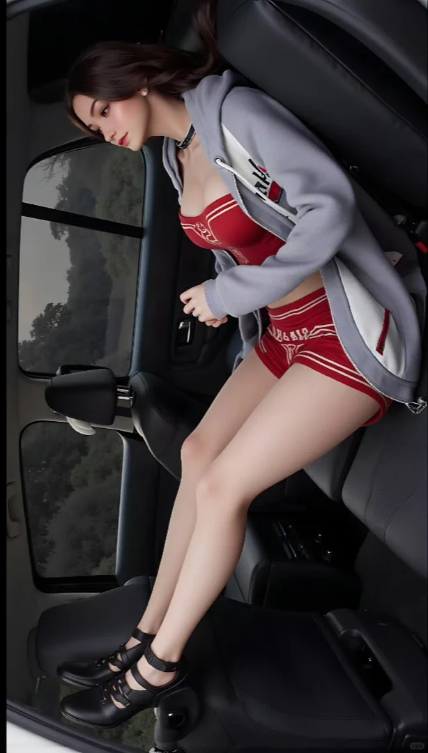 蓝紫渐变，氛围感拉满！🔥ai女神性感穿搭