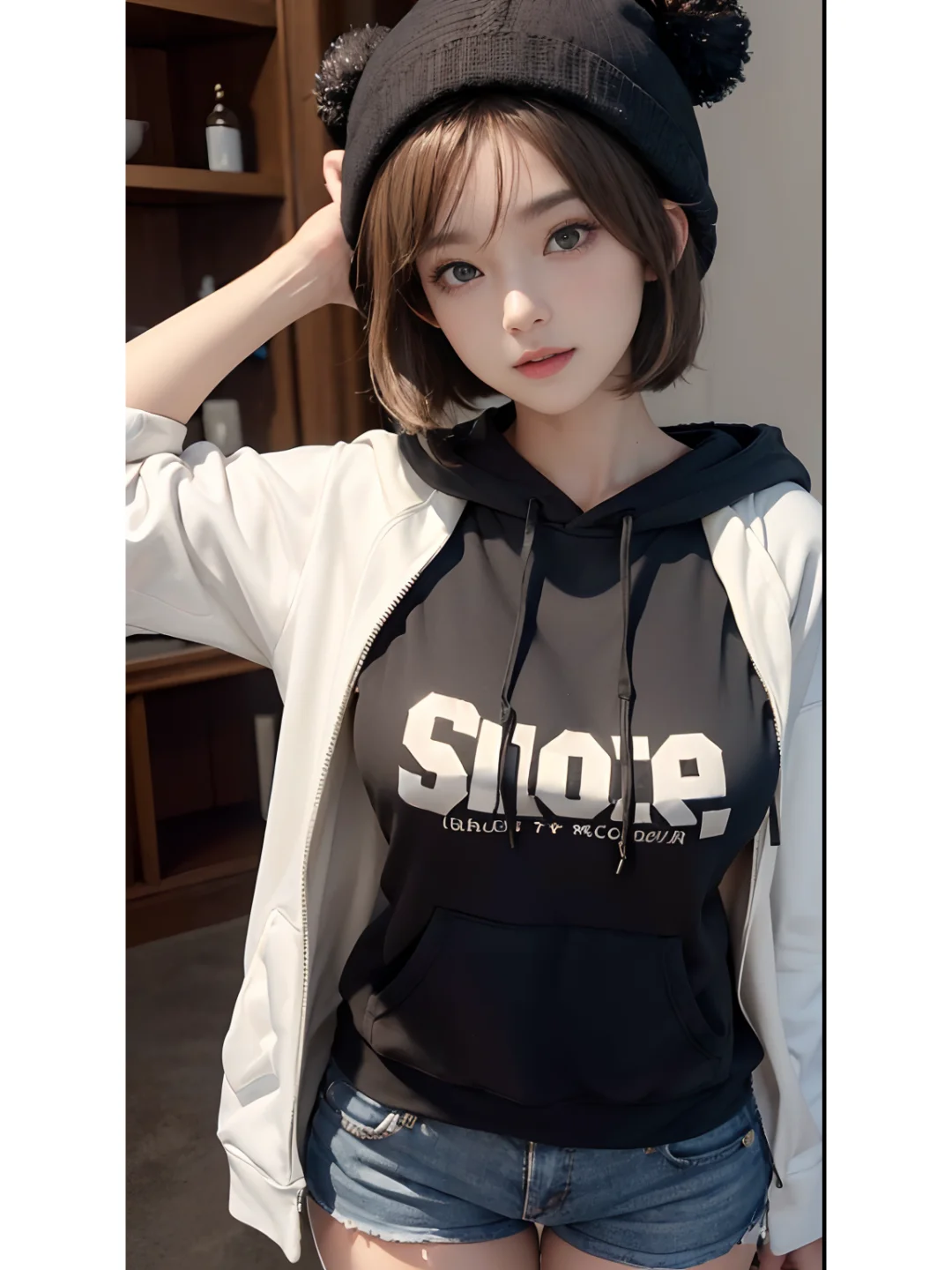 AI 穿搭 秋天 帽衫