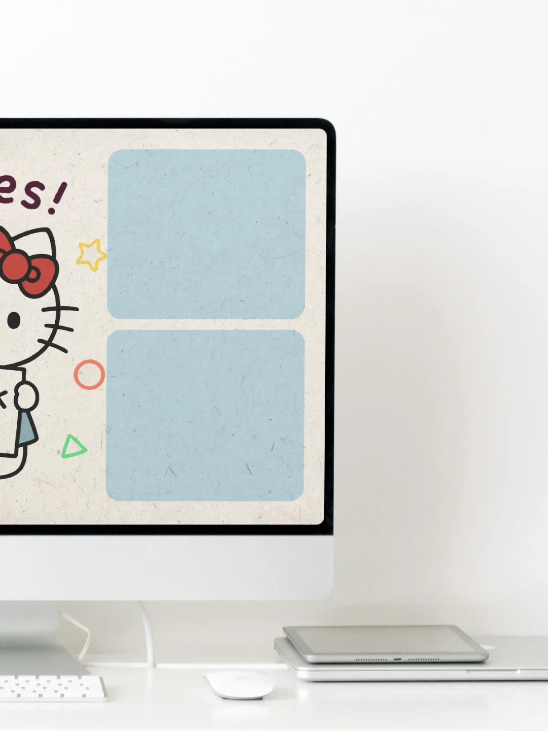 Hello Kitty|简笔画风电脑壁纸