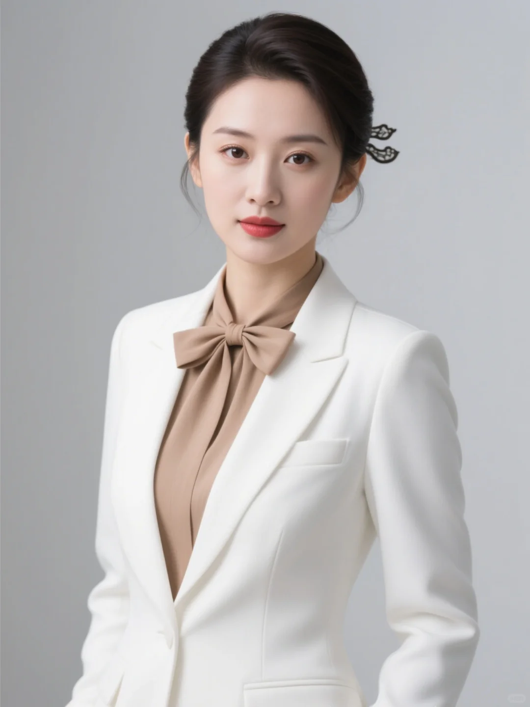 职业装西装形象照定制，极简高级感AI写真