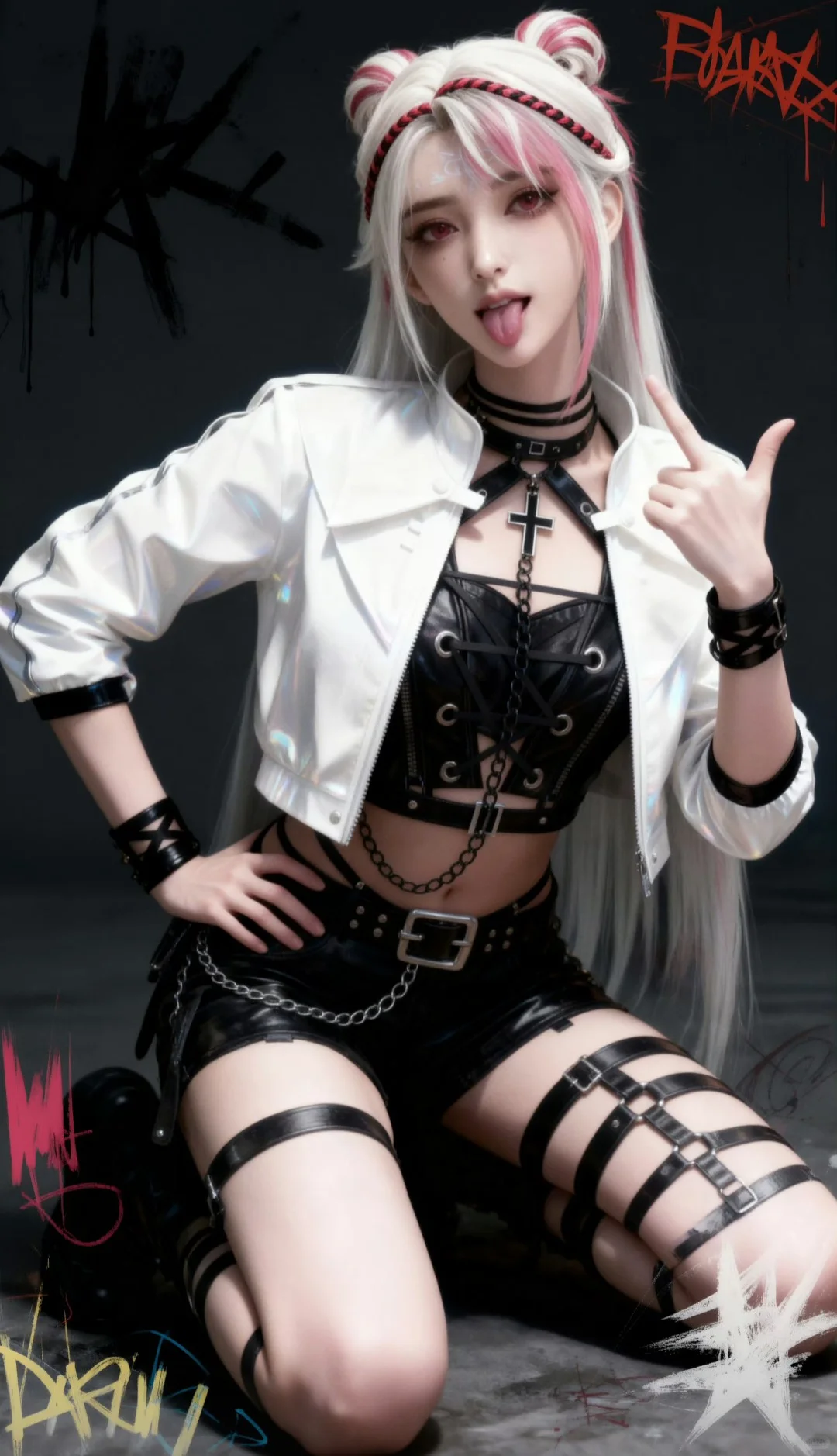 国漫女神，好身材大长腿高颜值头像对比。