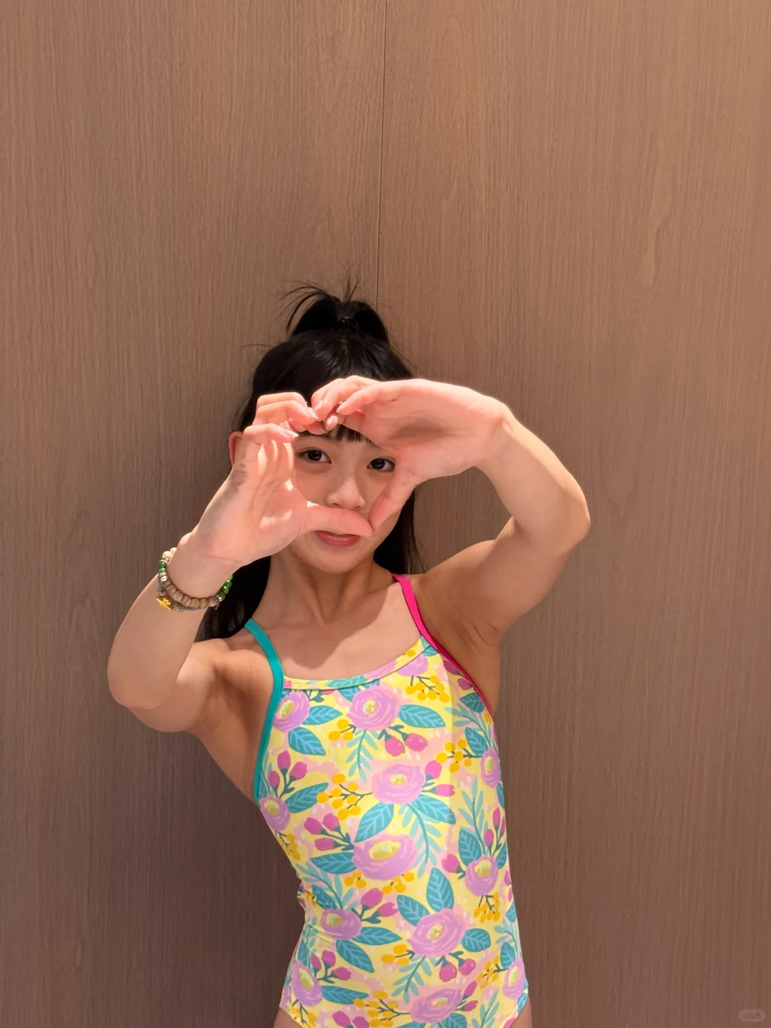 泳娃新泳衣的快乐～今天是花花女孩🏊‍♀️