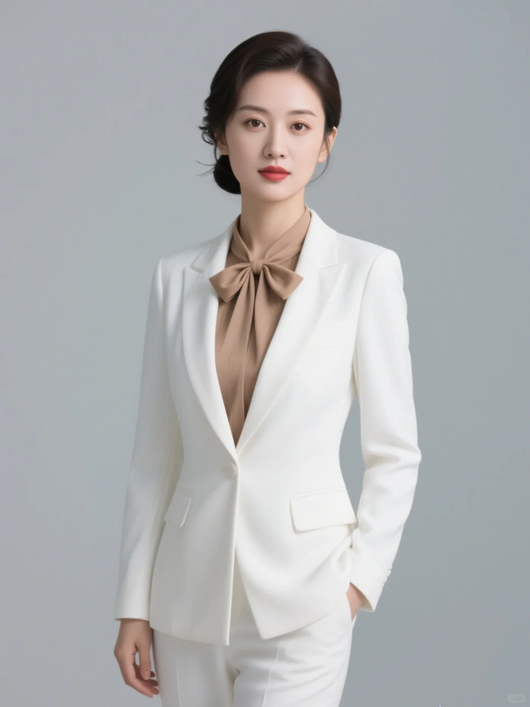 职业装西装形象照定制，极简高级感AI写真