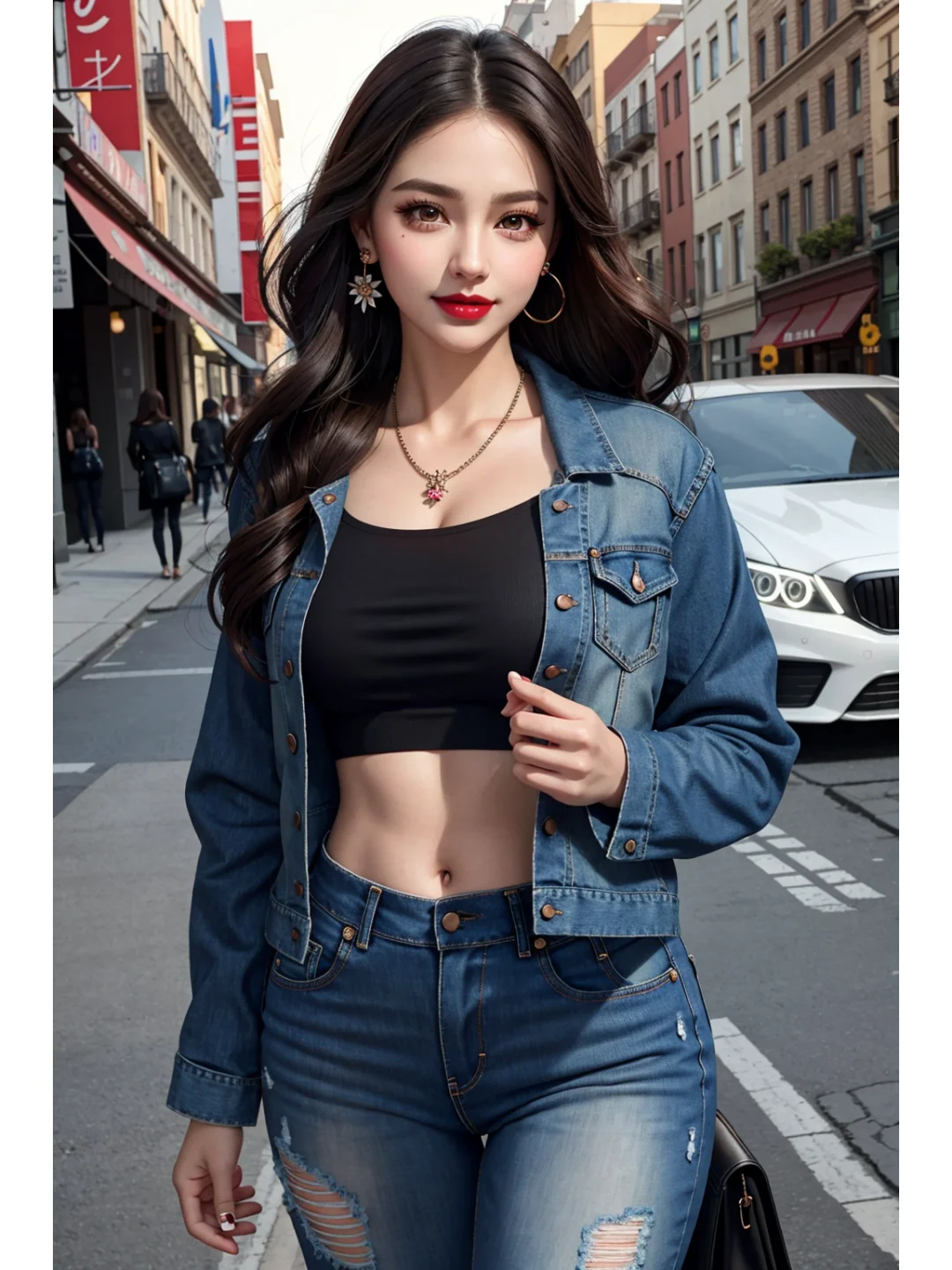 ai绘画|日常穿搭|秋日夹克真好看 ~