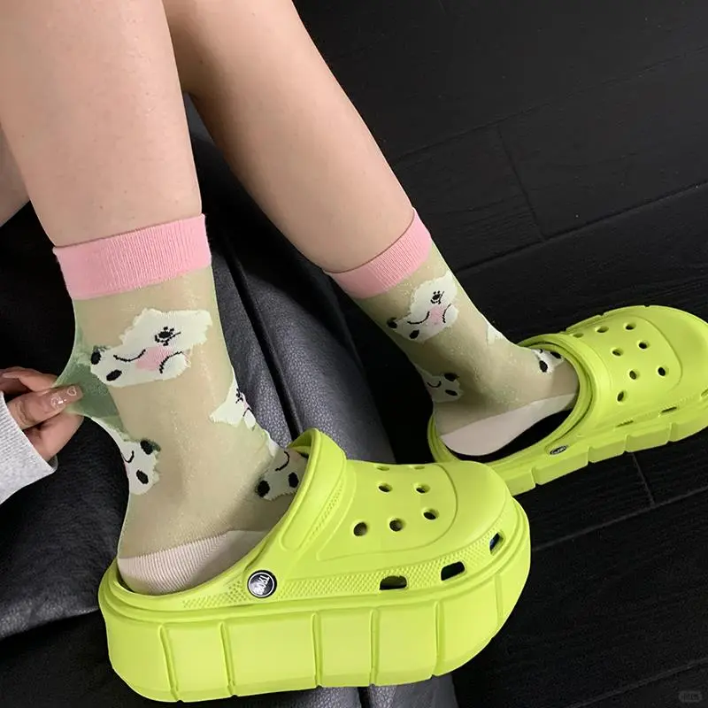 🌈慵懒时光必备！玻璃丝袜太甜了～