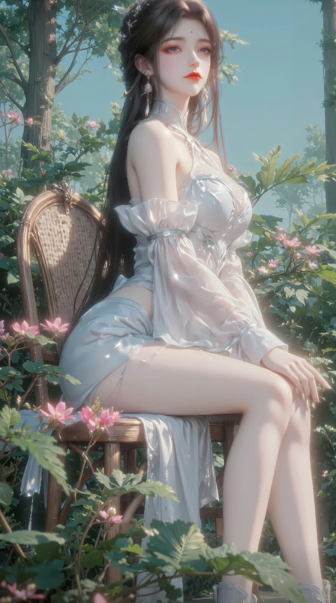 国漫女神，好身材大长腿高颜值头像对比。