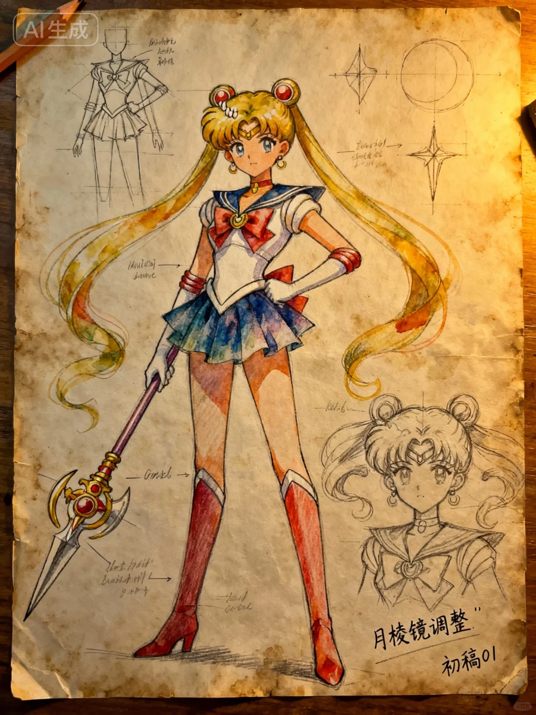 美少女战士原稿